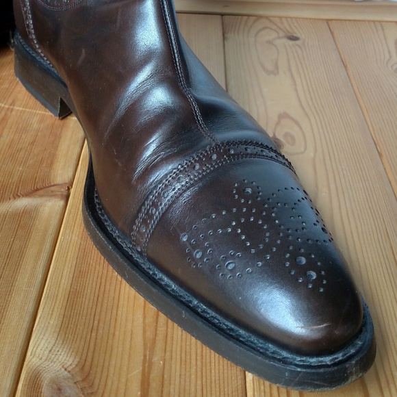 Men's Dolce & Gabbana Wingtip Ankle Boots Brown - Picture 5 of 8